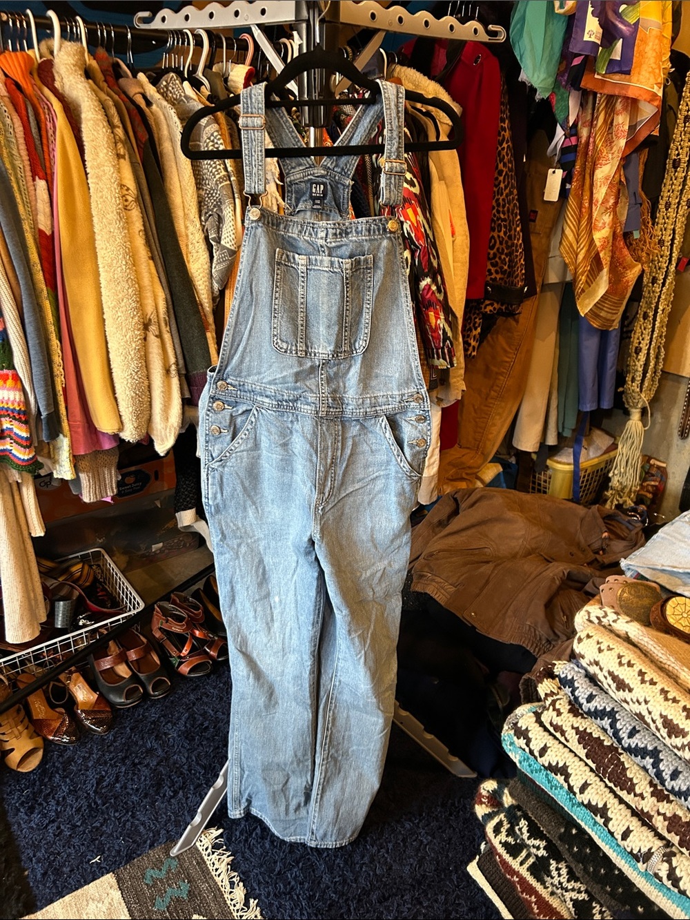 GAP Light Blue Denim Overalls
